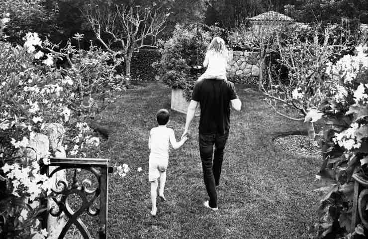Harry con i suoi due figli