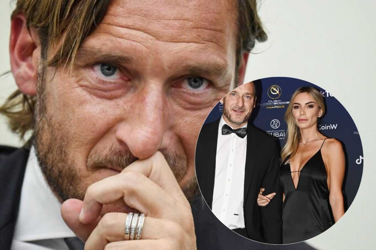 Francesco Totti con la compagna Noemi